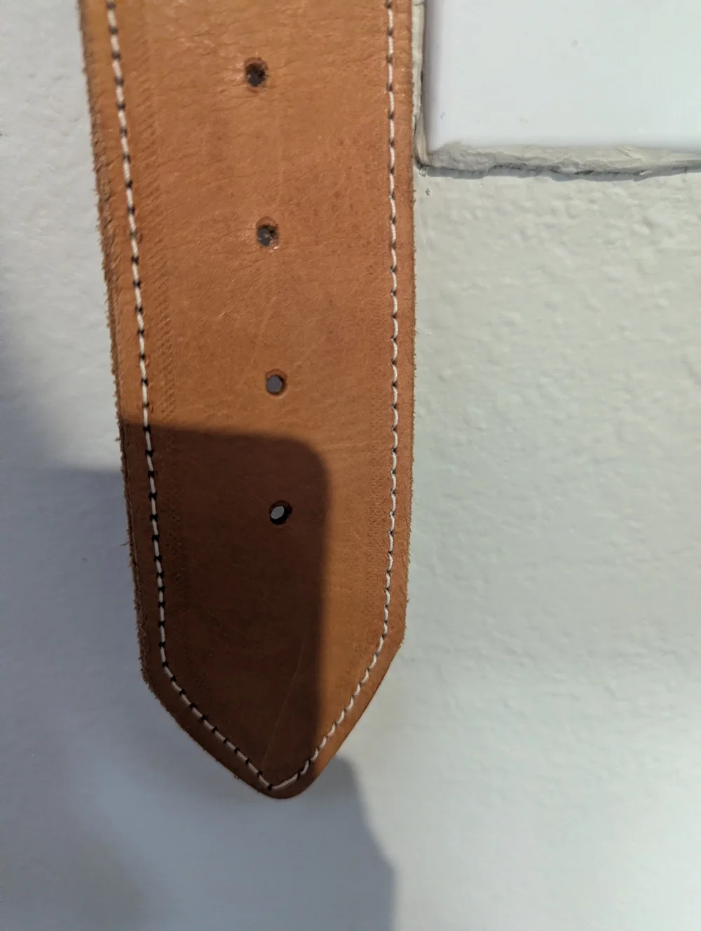 Wide Tan/ Cognac ladies Leather Belt with Ornate Gold Buckle.
